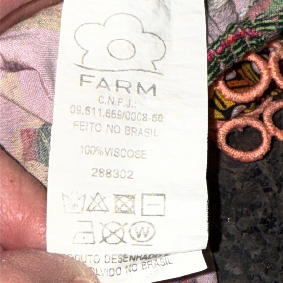 Farm Rio Mixed Fruit Ruffled Crop Top - Picture 9 of 10